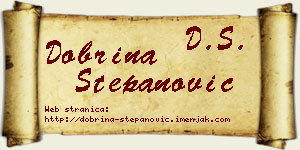 Dobrina Stepanović vizit kartica